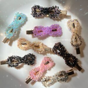 Dandelion Bling Hair Barrettes