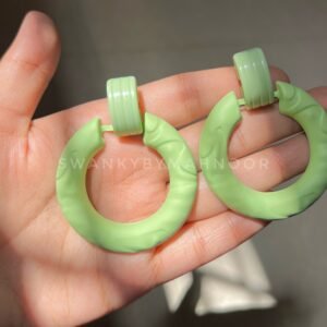 Big Matte Hoop Earrings