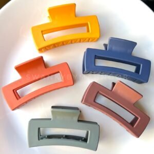 Matte Rectangular Hair Claw