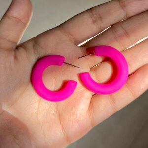 Hot Pink Hoops