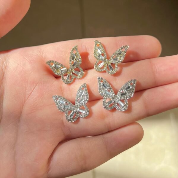 Butterfly Charm Studs - Image 2