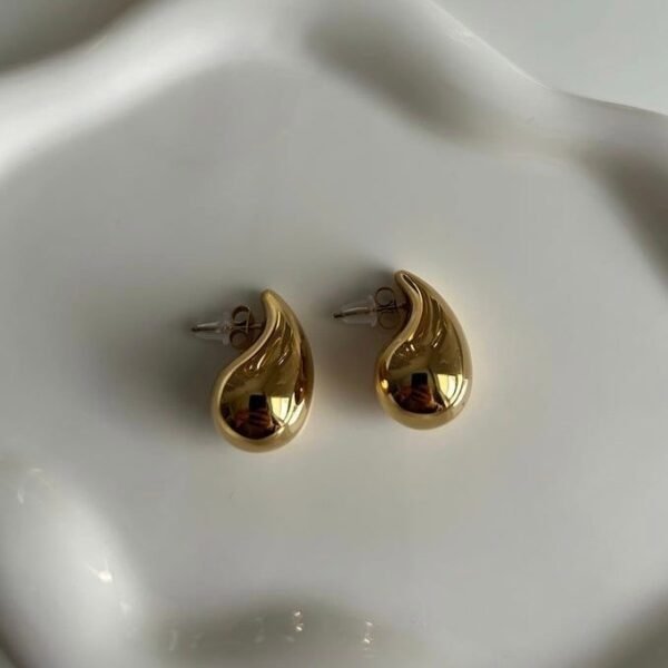 Tear Drop Hoops (small) - Image 2