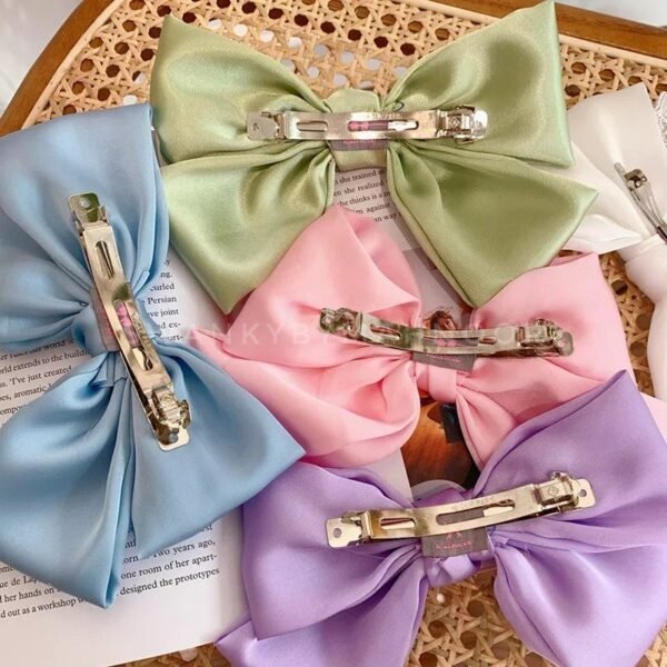 Silk Hair Bow - Image 6