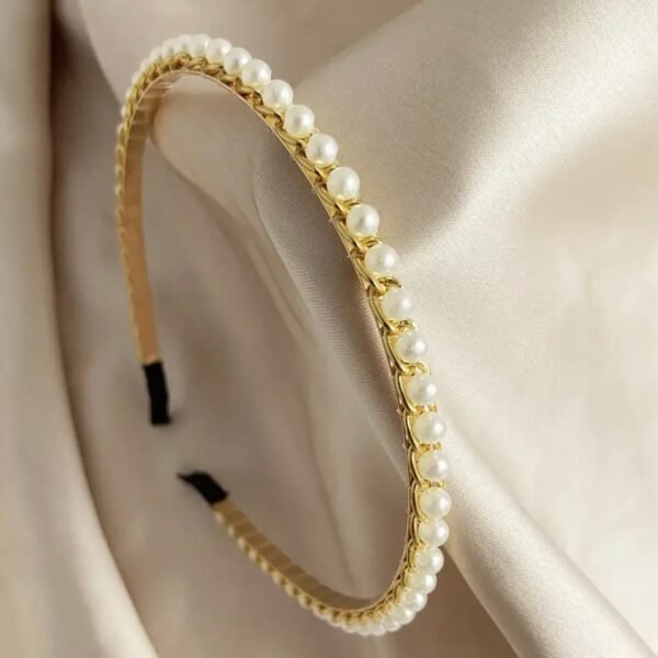 Pearl Braided Hairband - Image 2