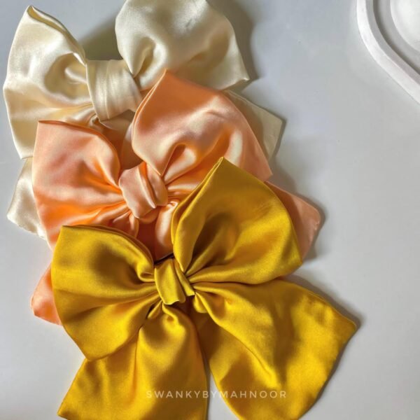 Silk Hair Bow - Image 5