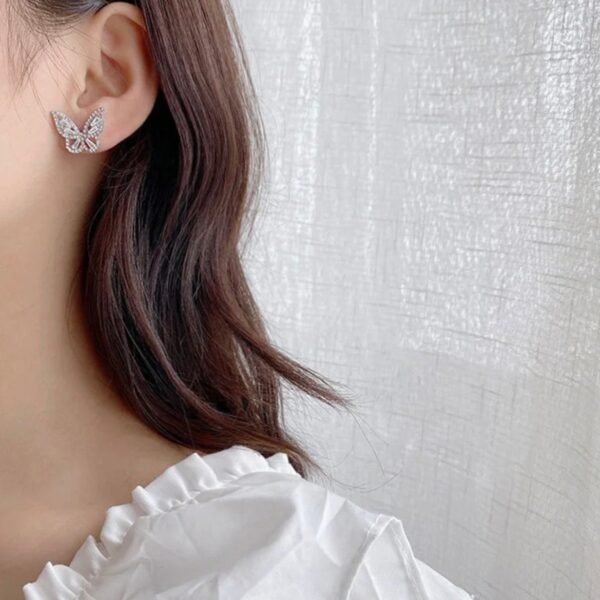 Butterfly Charm Studs - Image 3