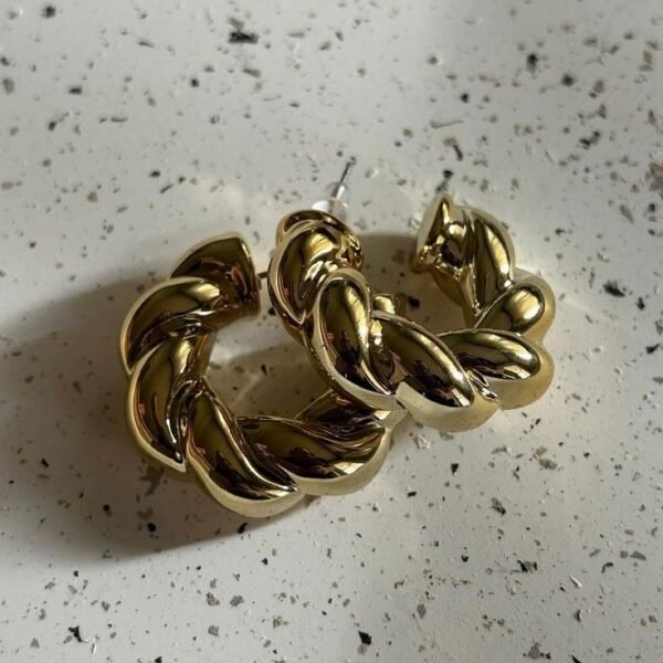 Mia Twisted Hoops - Image 2