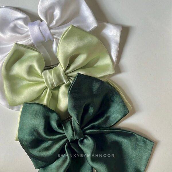Silk Hair Bow - Image 3
