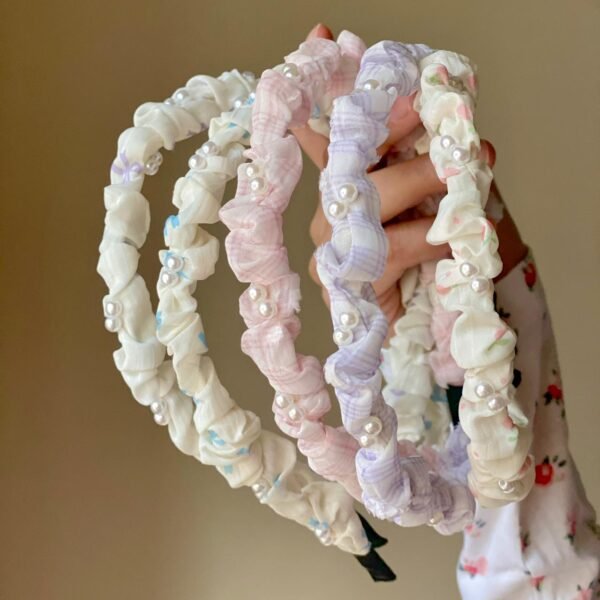 Flora Pleated Hairband - Image 2